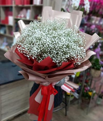 Букет цветов из: Гипсофила в Подстепки