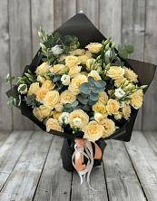 Букет цветов из:  Розы и Лизиантусы в Подстепки
