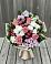 Букет цветов из: Альстромерии, Гвоздики, Розы и Хризантемы в Подстепки