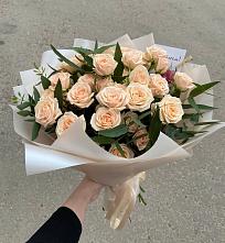 Букет Кремовые розы Латте в Подстепки