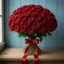 Букет Красные розы Блэк Меджик в Подстепки