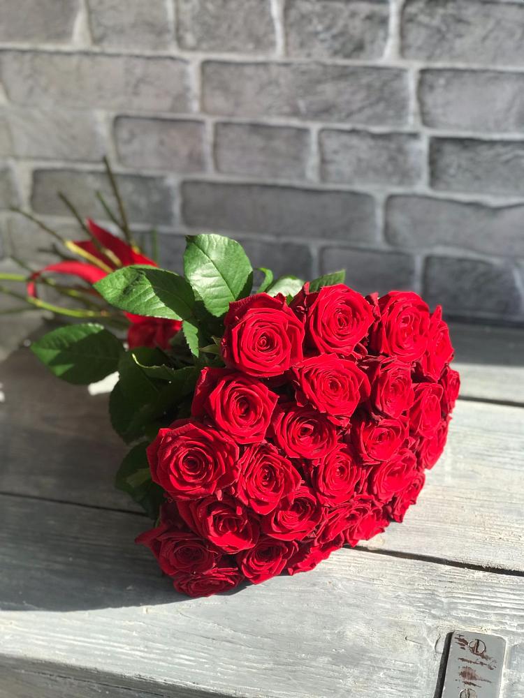 Букет Красные розы Фридом в Подстепки