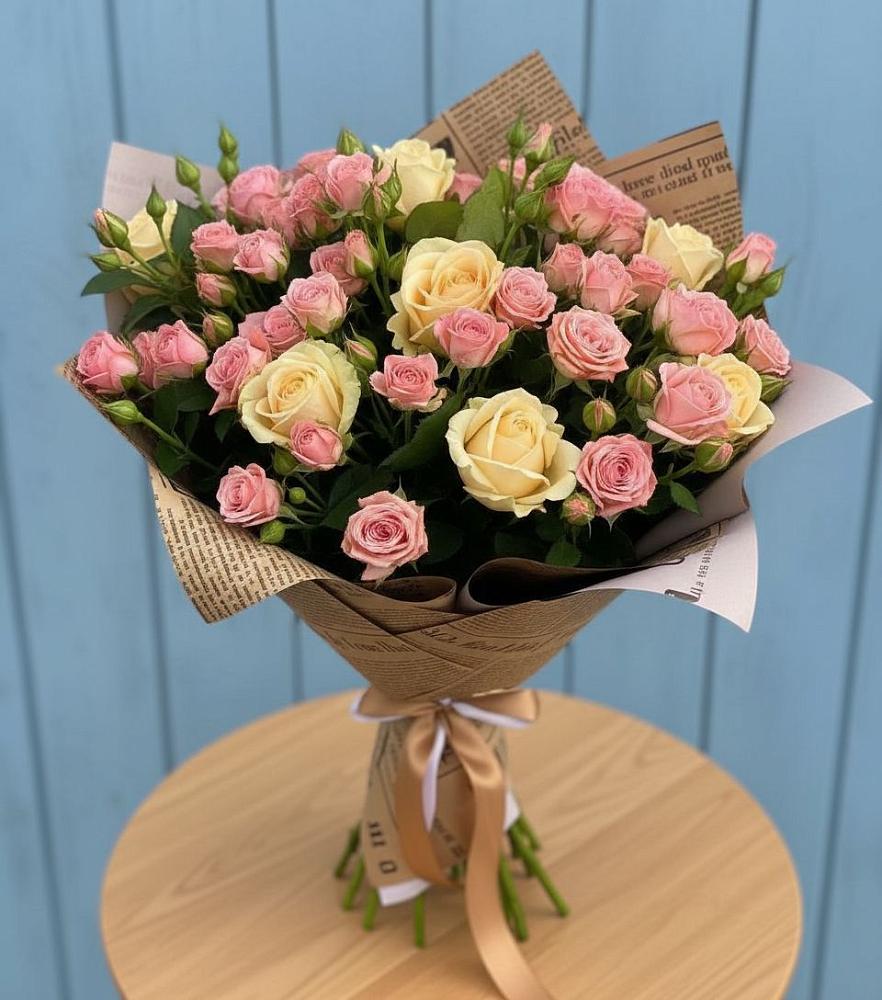 Букет цветов из: Розы в Подстепки