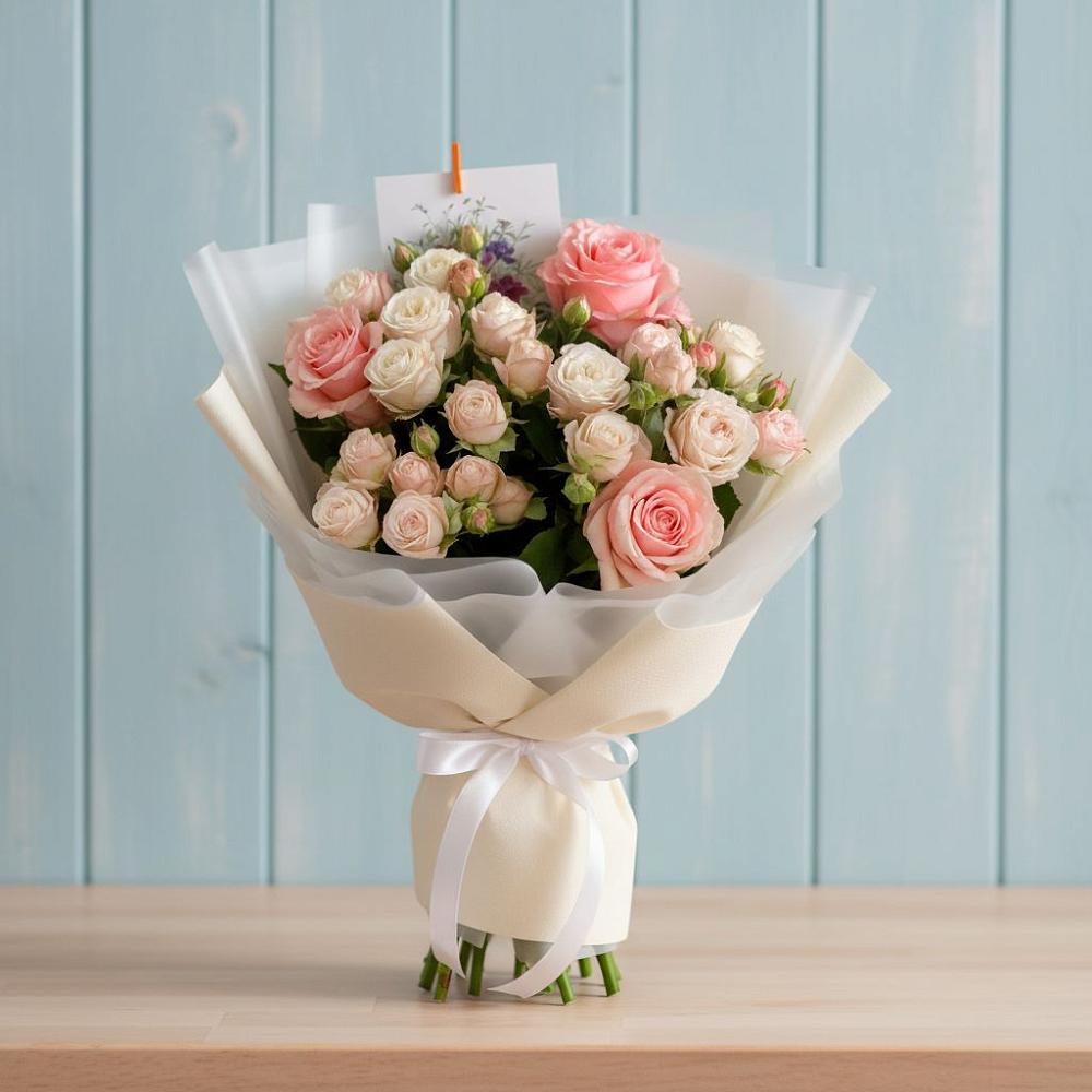 Букет цветов из: Розы в Подстепки