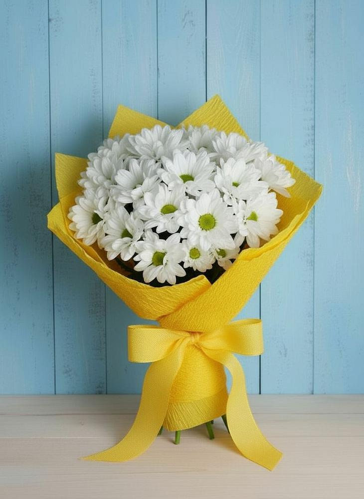 Букет цветов из: Хризантемы в Подстепки