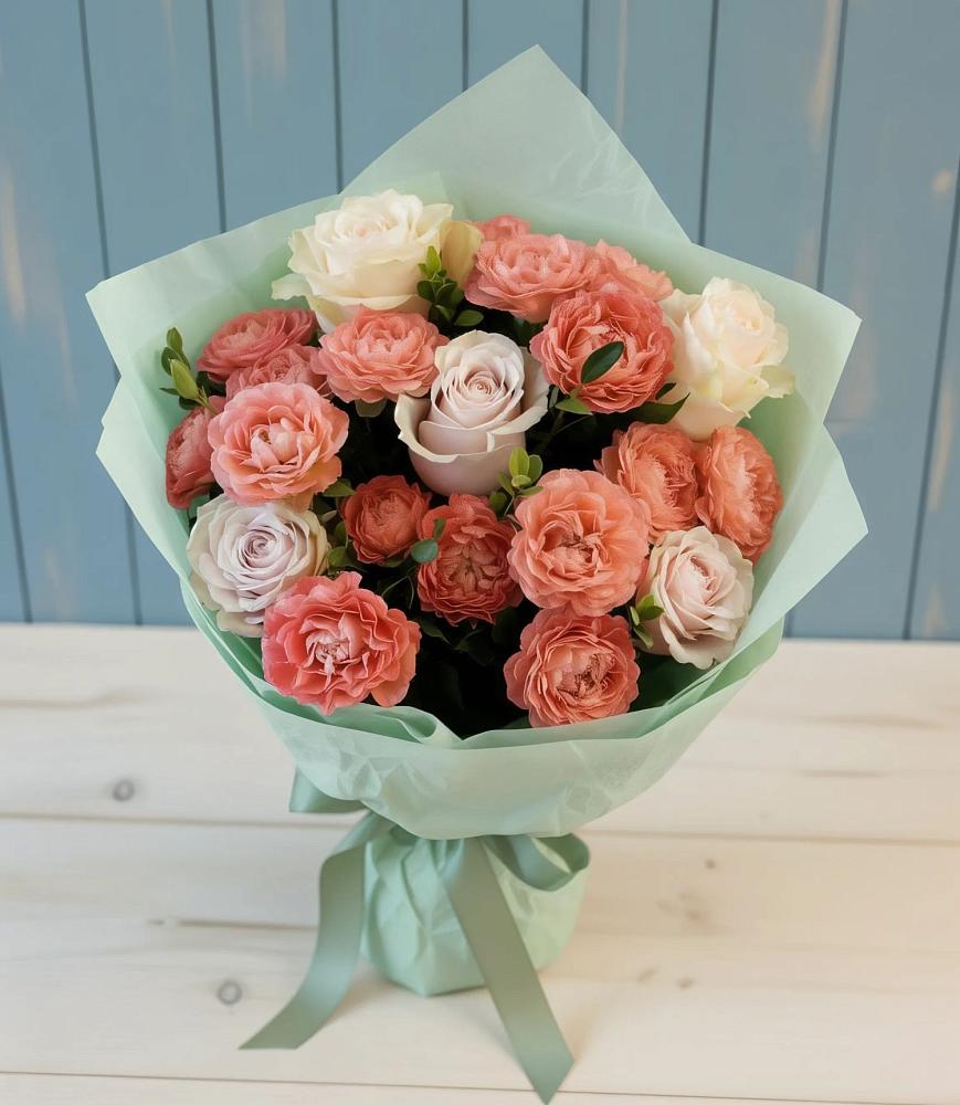 Букет цветов из: Розы в Подстепки