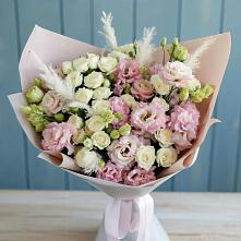 Букет цветов из:  Альстромерии и Розы в Подстепки